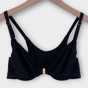 NWOT Soma 32B Vanishing 360 Unlined Perfect Cover Front Close Bra Black 118544